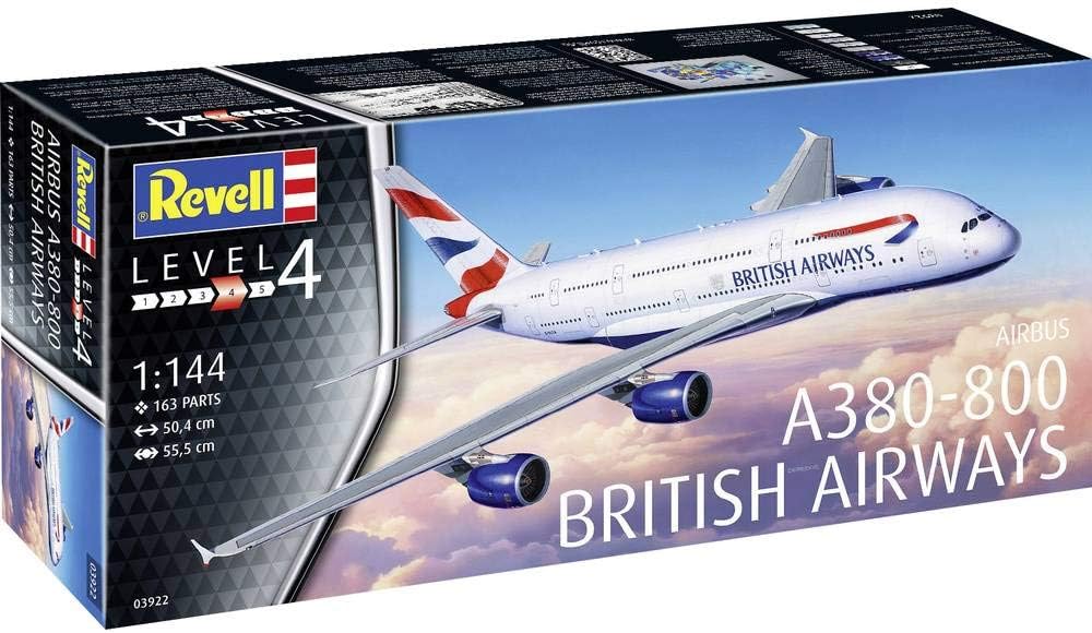 REVELL 03922 - Airbus A380-800 British Airways 1:144 Scale Model Plane