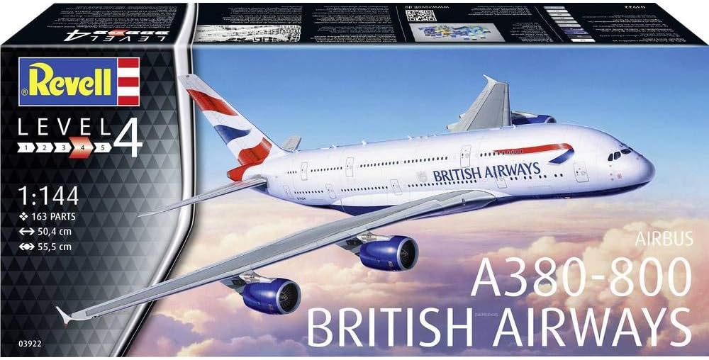 REVELL 03922 - Airbus A380-800 British Airways 1:144 Scale Model Plane