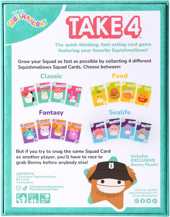 Squishmallows - Take 4 Card Game