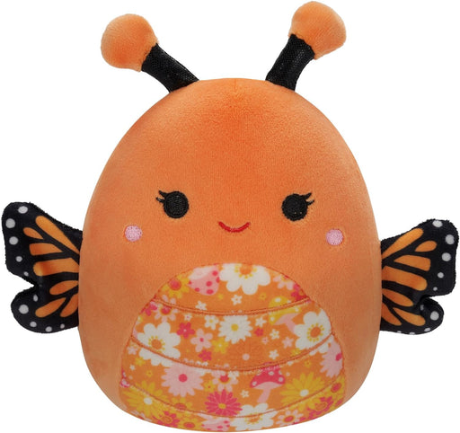 Squishmallows – 16" Orange Monarch Butterfly With Floral Bell Plush