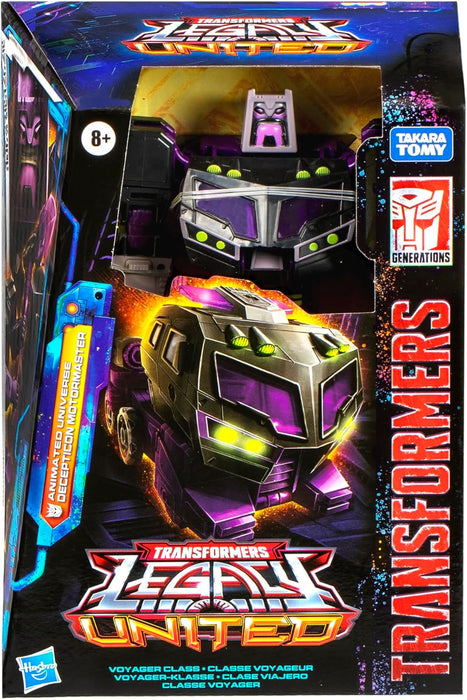 Transformers Generations Legacy Evolution Voyager Class Animated Universe Decepticon Motormaster Action Figure
