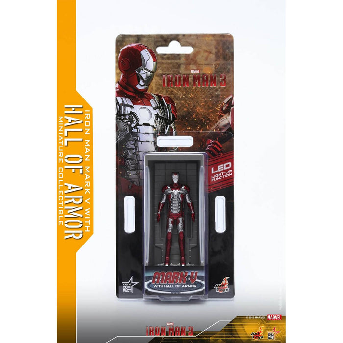 HotToys Marvel Miniature: Iron Man 3 - Mark 5 with Hall of Armor Figure