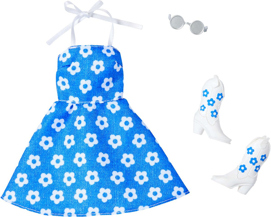 Barbie Complete Look - Blue Flower Dress Fashion Pack