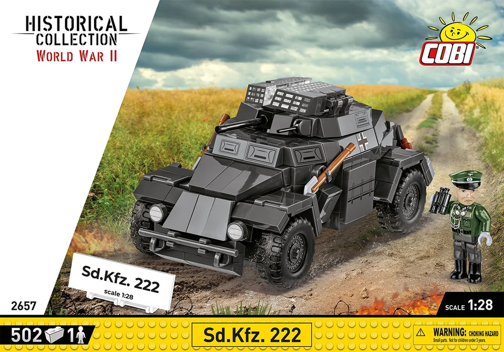 Cobi 2657 - World War II - Sd.Kfz.222 502 pcs