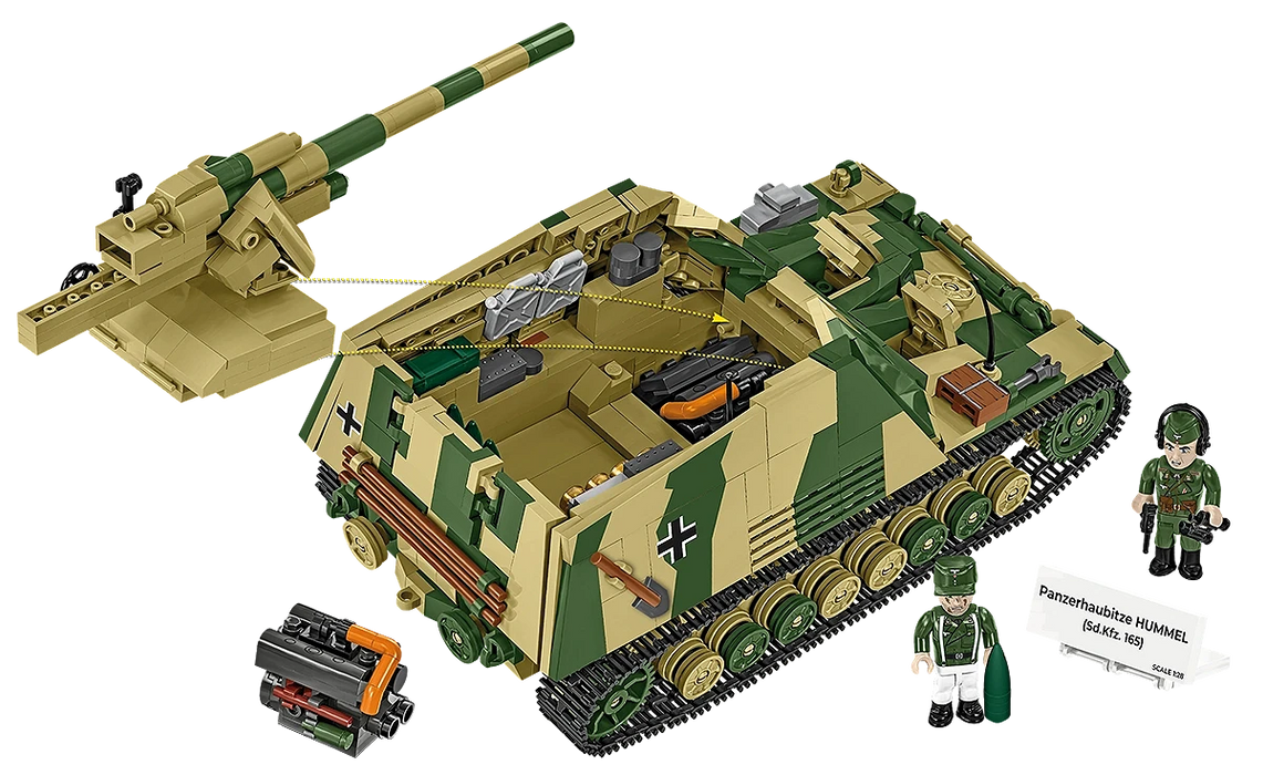 Cobi 2663 - World War II - Panzer Hummel Sd.Kfz 165 1118 pcs