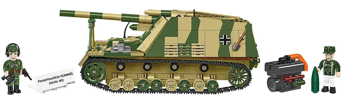 Cobi 2663 - World War II - Panzer Hummel Sd.Kfz 165 1118 pcs