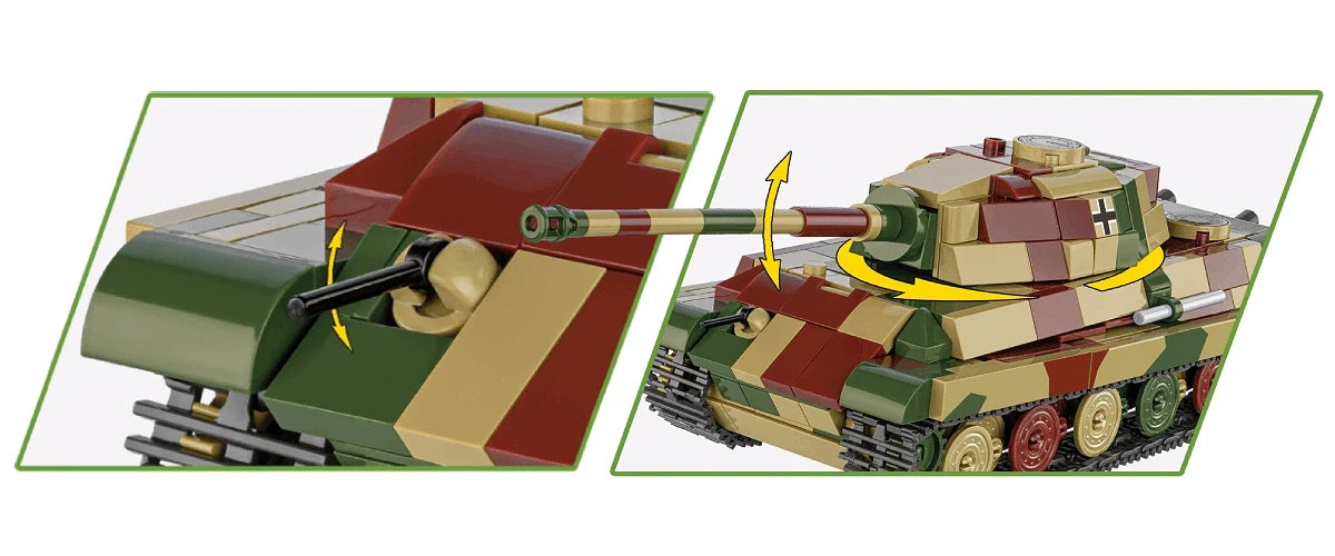 Cobi 2732 - World War II - Tiger II PZ.KPFW.VIB 500 pcs