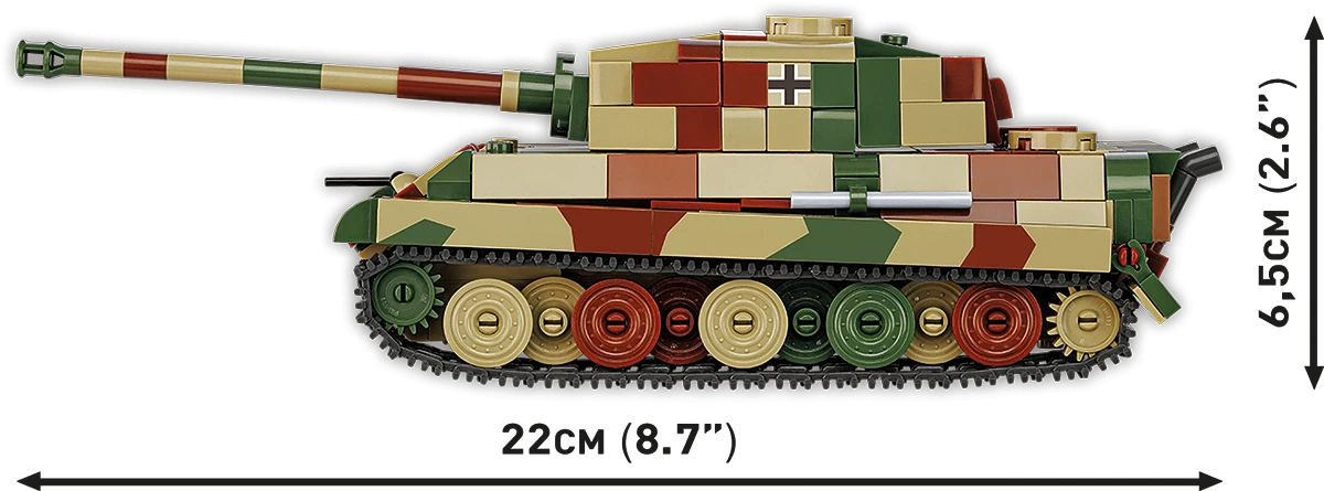 Cobi 2732 - World War II - Tiger II PZ.KPFW.VIB 500 pcs