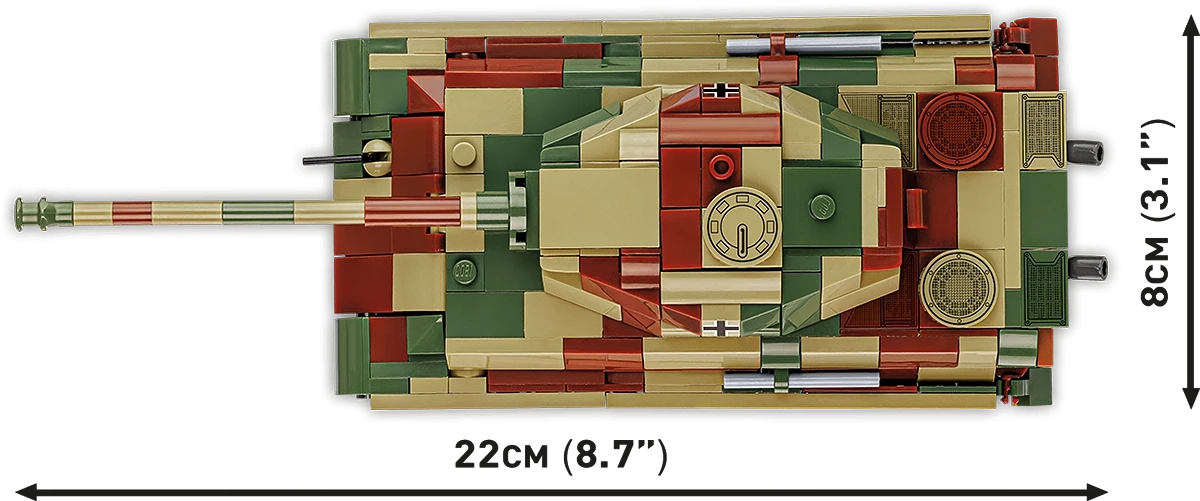 Cobi 2732 - World War II - Tiger II PZ.KPFW.VIB 500 pcs