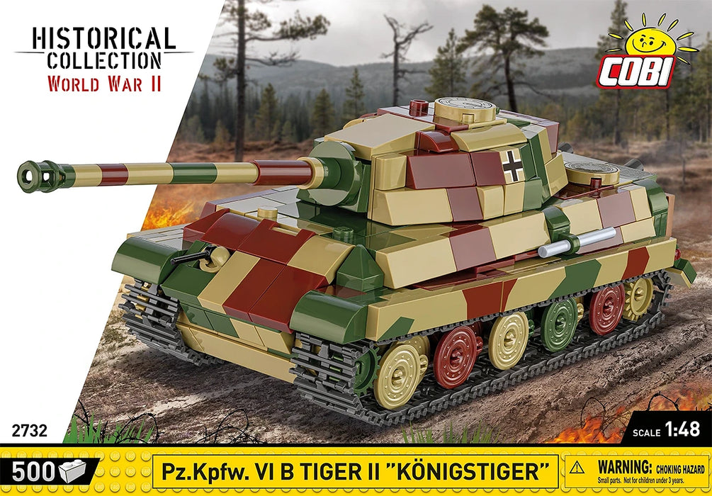 Cobi 2732 - World War II - Tiger II PZ.KPFW.VIB 500 pcs
