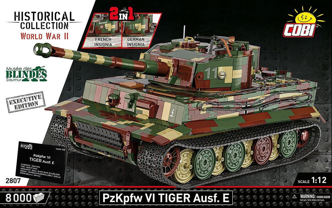 Cobi 2807 - World War II - Panzer Kpfw VI Tiger Ausf. E - Executive Edition 8000 pcs