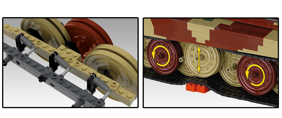 Cobi 2808 - World War II - Panzer KPFW VIB Tiger II 11170 pcs