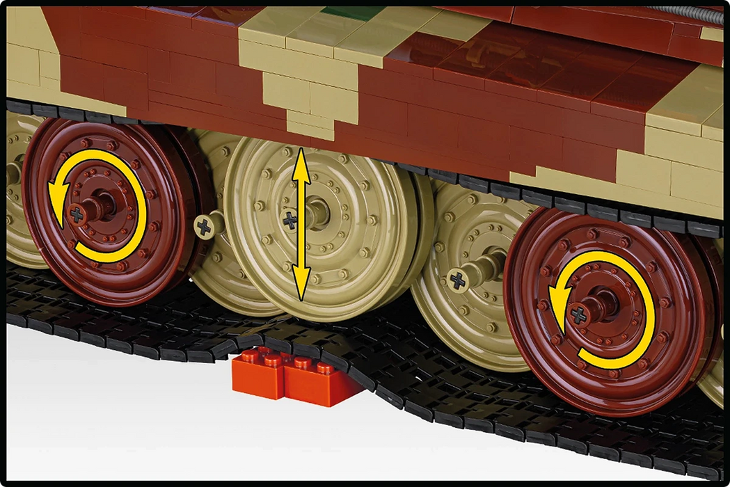 Cobi 2808 - World War II - Panzer KPFW VIB Tiger II 11170 pcs