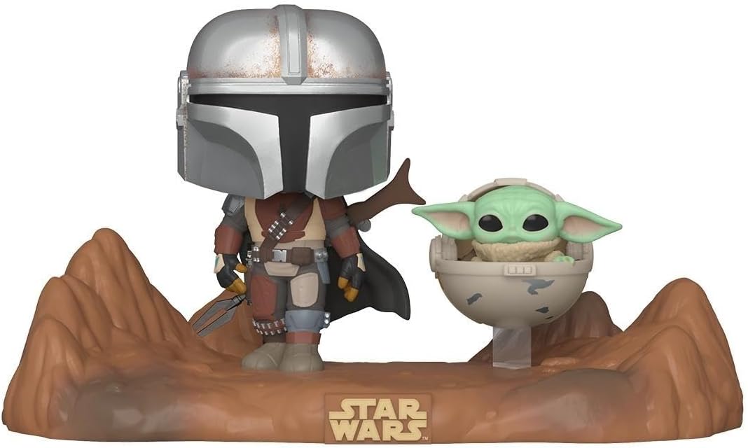 Funko - Movie Moments: Star Wars Mandalorian (Mandalorian & The Child) POP! Vinyl Figure