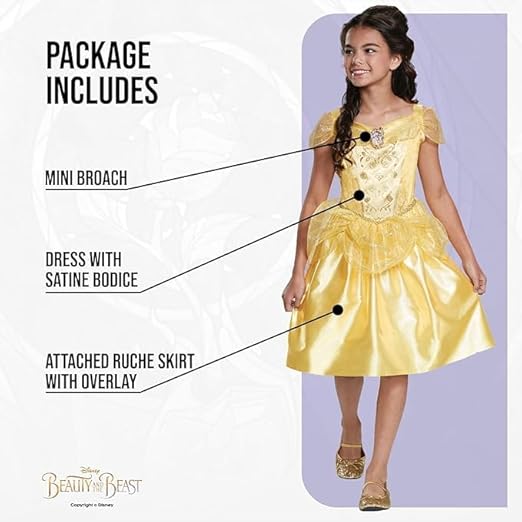 Disguise Disney Princess Belle Costume (5 -6YR)
