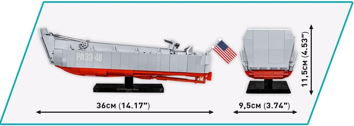 Cobi 4849 - World War II - Landing Craft Higgins Boat 715 pcs