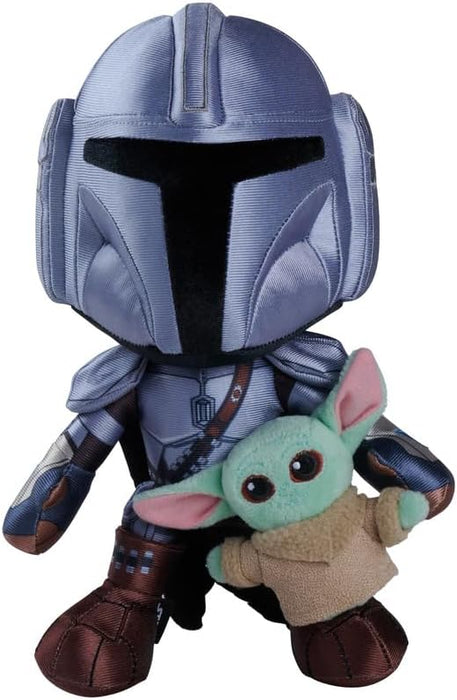 Star Wars The Mandalorian Movie - Mando with Mini Grogu 25cm Plush