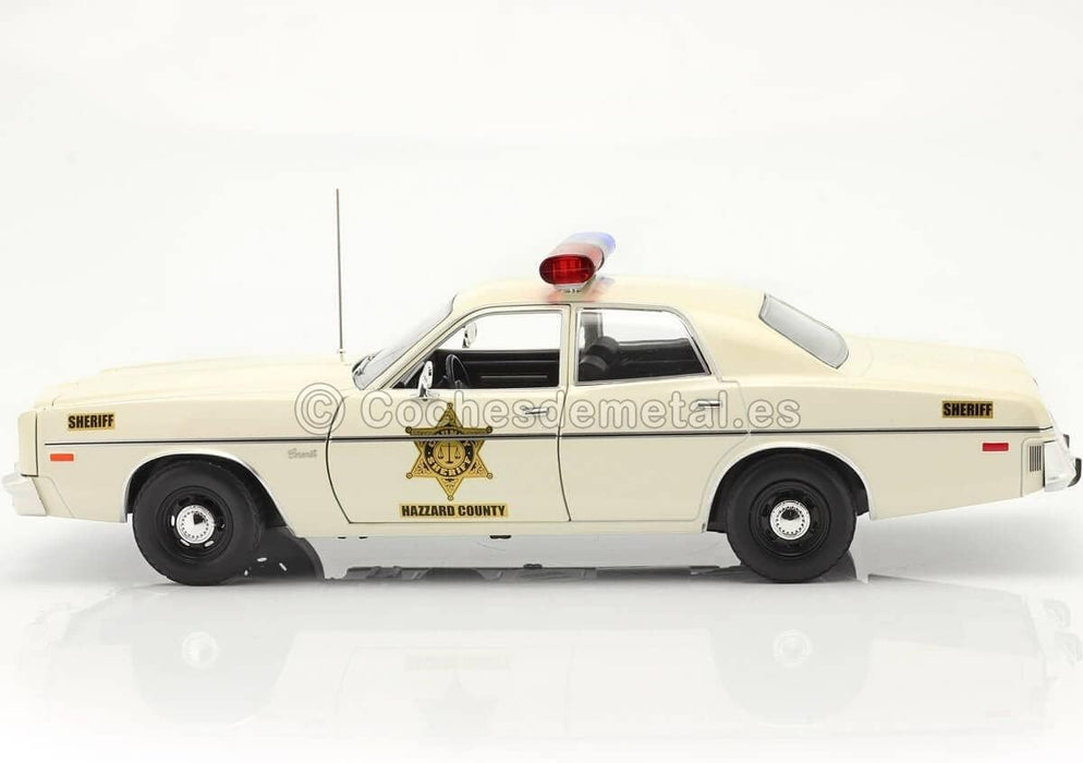 Greenlight Collectibles 1/18 The Dukes of Hazzard 1975 Dodge Coronet Sheriff