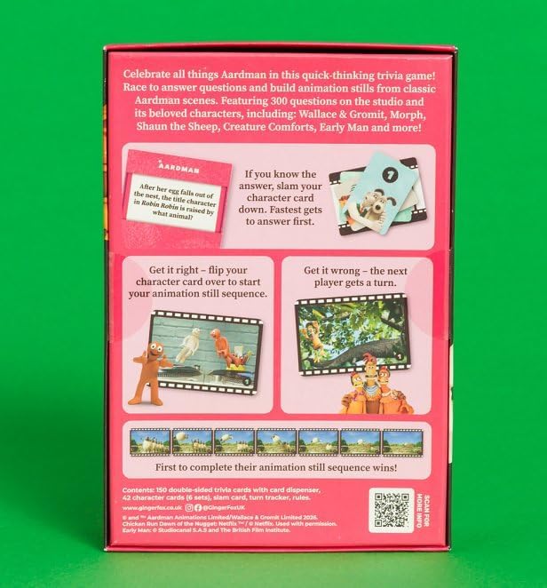 Ginger Fox Aardman Trivia Race Game