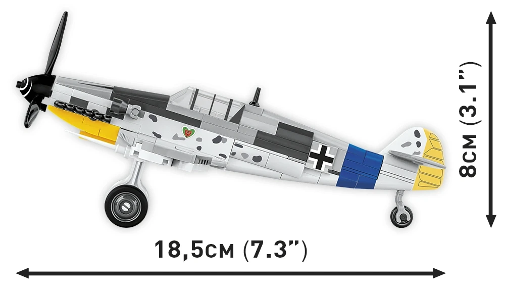 Cobi 5870 - World War II - Messerschmitt BF 109 G 125 pcs