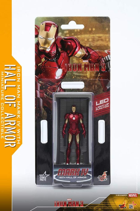 HotToys Marvel Miniature: Iron Man 3 - Mark 4 with Hall of Armor Figure