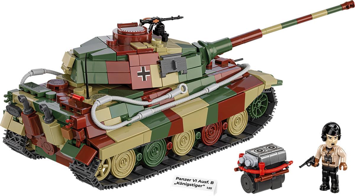 Cobi 3113 - World War II - Panzer V1 Ausf.B Konigstiger 802 pcs