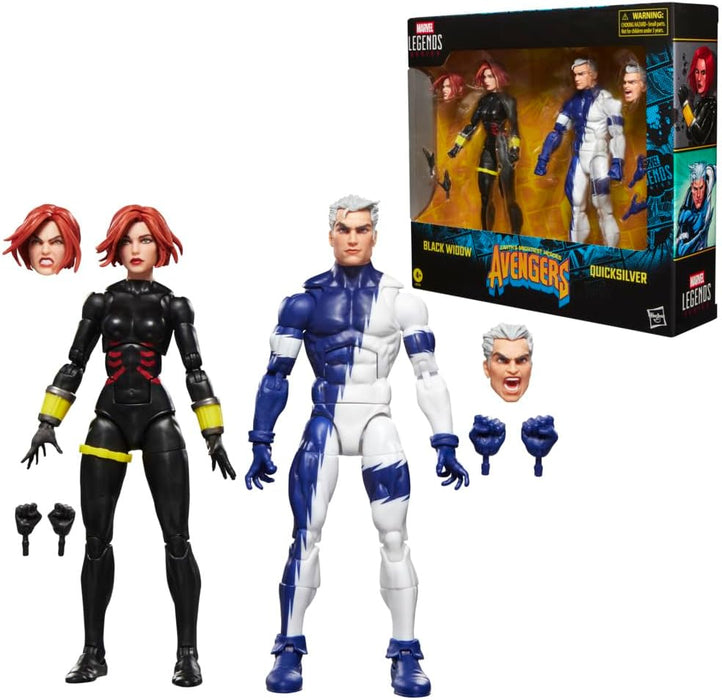 Marvel Legends Series Earth's Mightiest Heroes Avengers Black Widow & Quicksilver Action Figure
