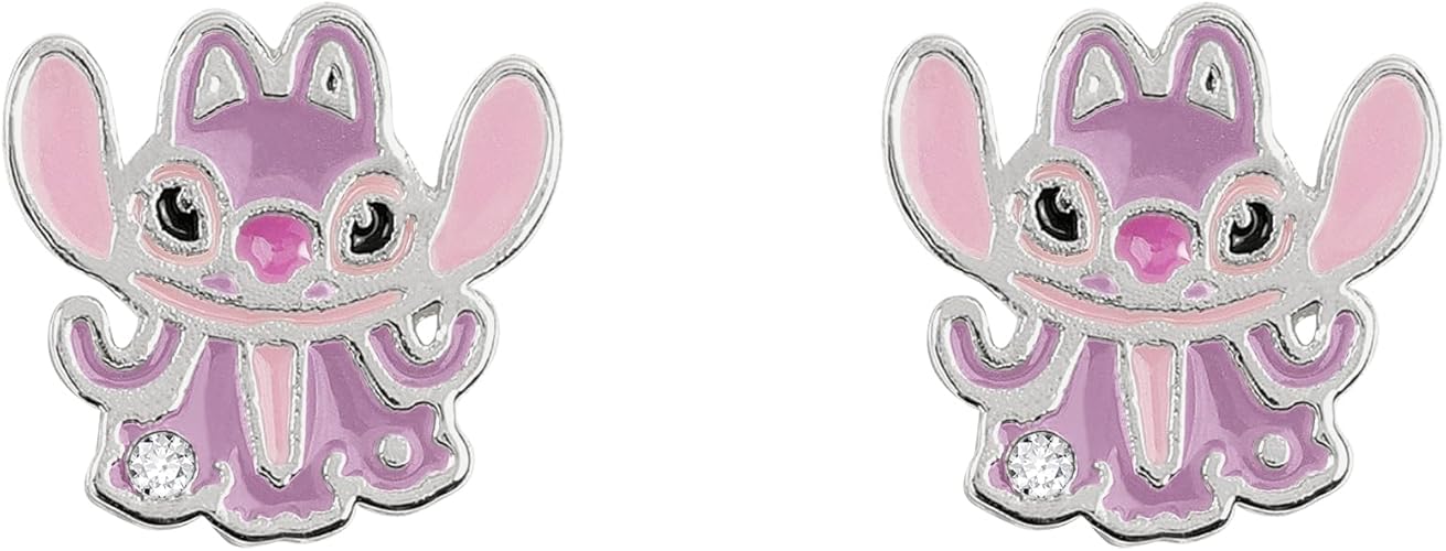 Disney Cubic Zirconia Stone Angel Stud Earrings