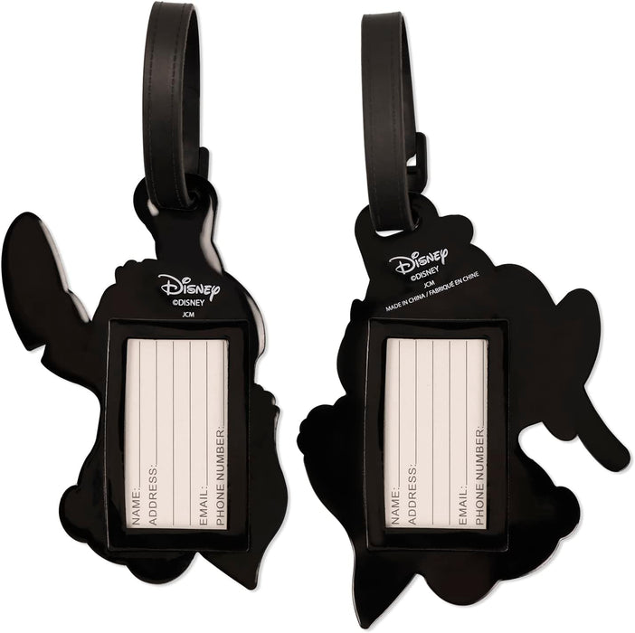Disney Angel & Stitch Love Heart Luggage Tag Set