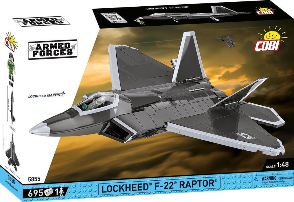 Cobi 5855 - Armed Forces - Lockheed F22 Raptor 695 pcs