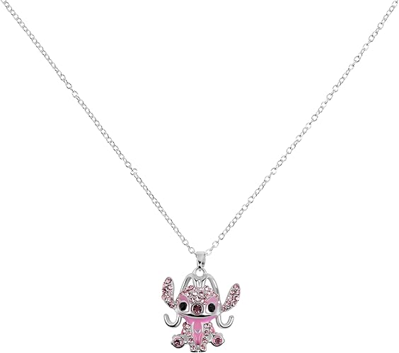 Disney Angel Cyrstal Pendant Necklace