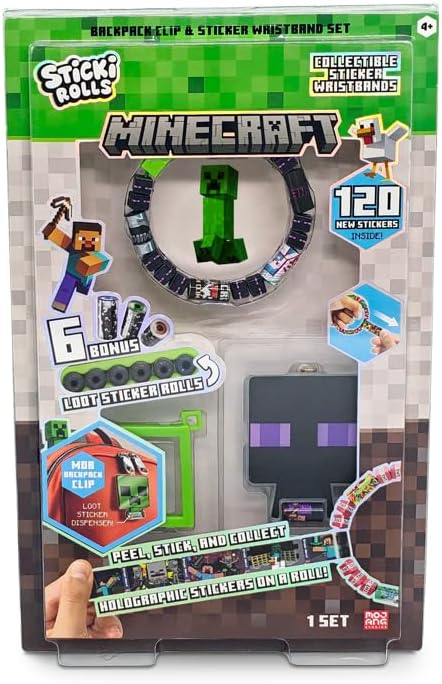 Sticki Rolls Minecraft Pendant Set