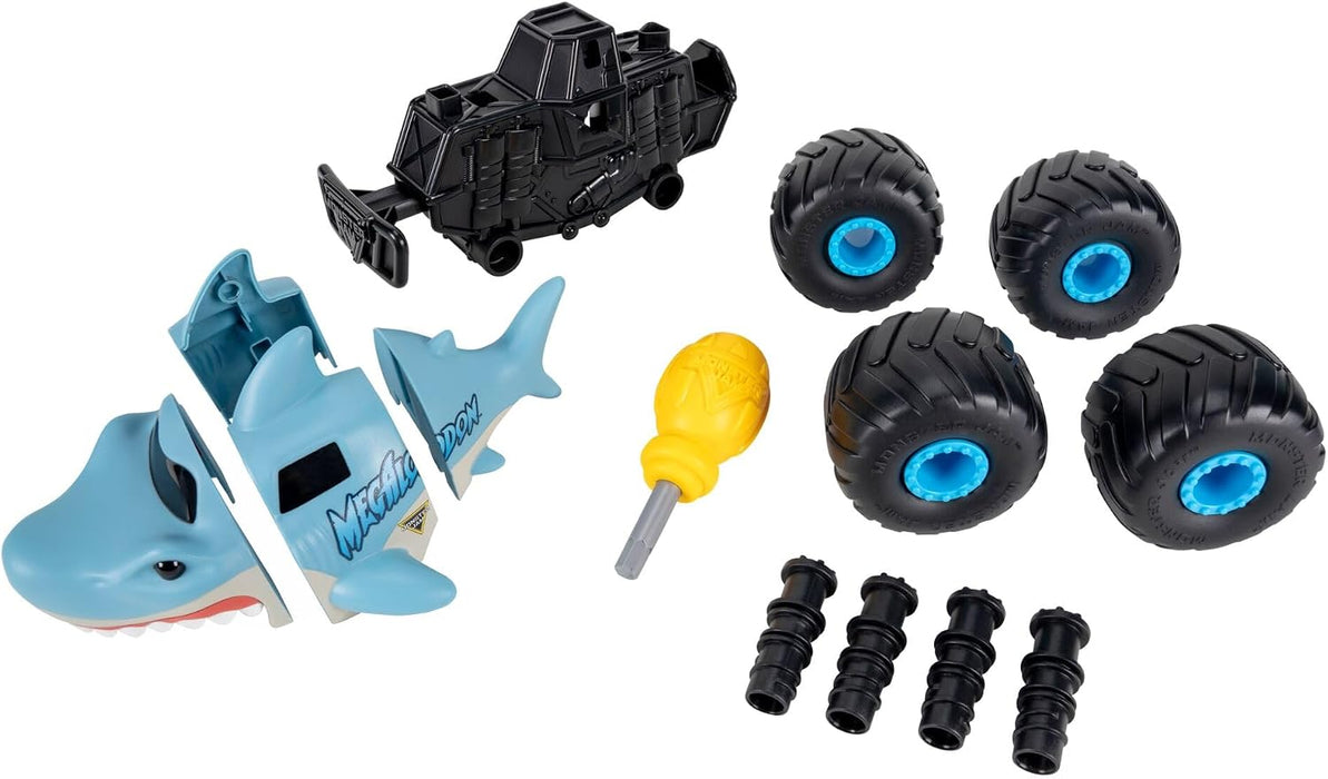 Monster Jam 8'' Monstruction Build & Crash Megalodon