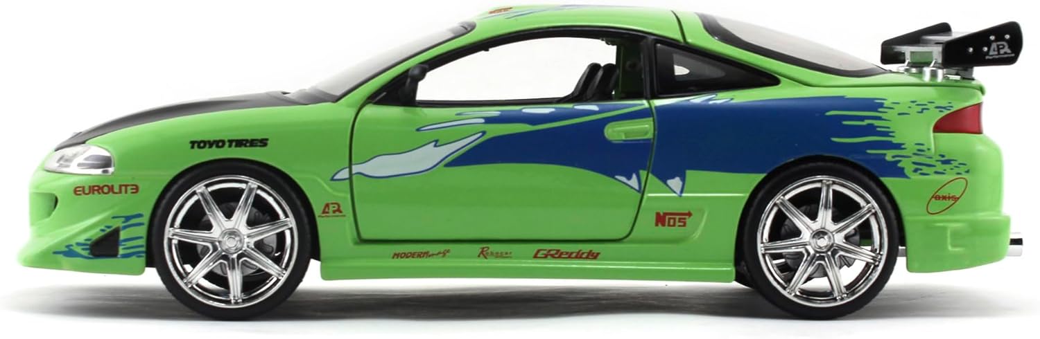 Jada Fast & Furious 1995 Mitsubishi Eclipse Die-Cast 1:24 Car