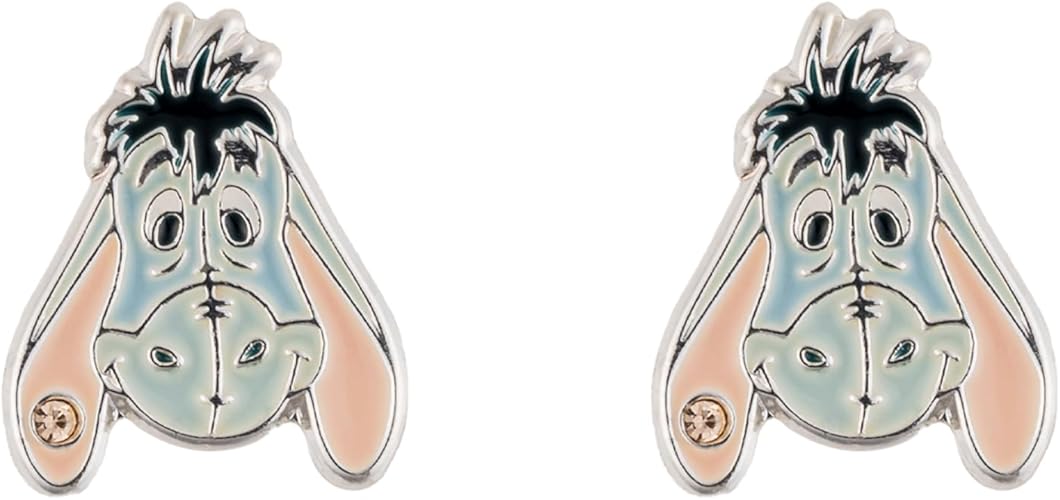 Disney Winnie The Pooh Eeyore Enamel Stud Earrings
