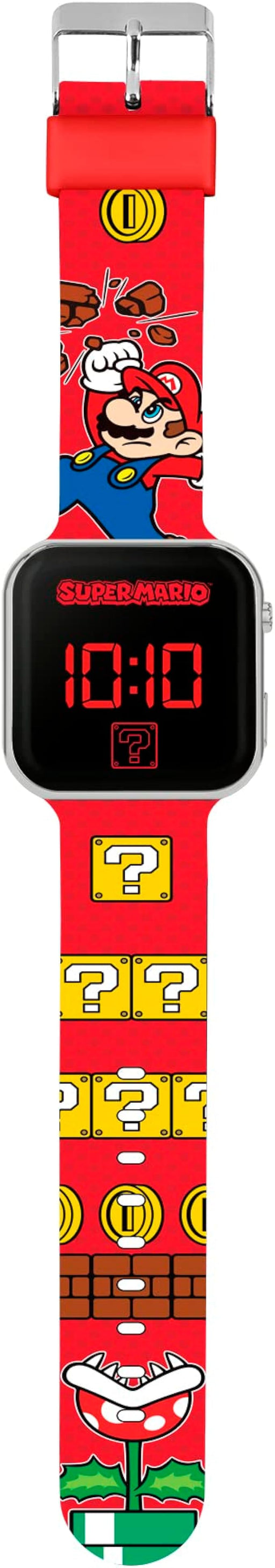 Nintento Super Mario Printed Strap LED Watch