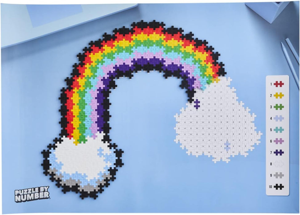 Plus-Plus: Puzzle By Number Rainbow (500pcs)