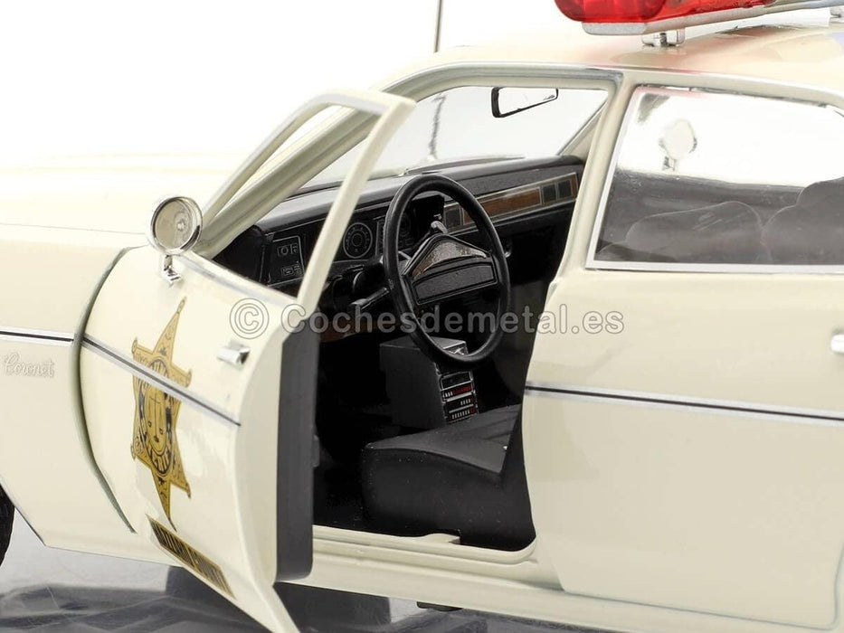 Greenlight Collectibles 1/18 The Dukes of Hazzard 1975 Dodge Coronet Sheriff