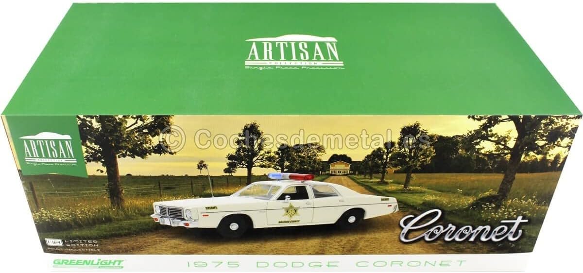 Greenlight Collectibles 1/18 The Dukes of Hazzard 1975 Dodge Coronet Sheriff