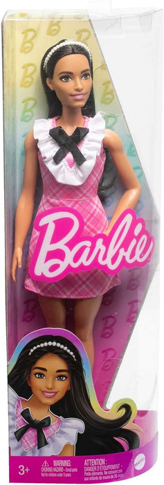 Barbie Fashionista - Pink Plaid Dress Doll