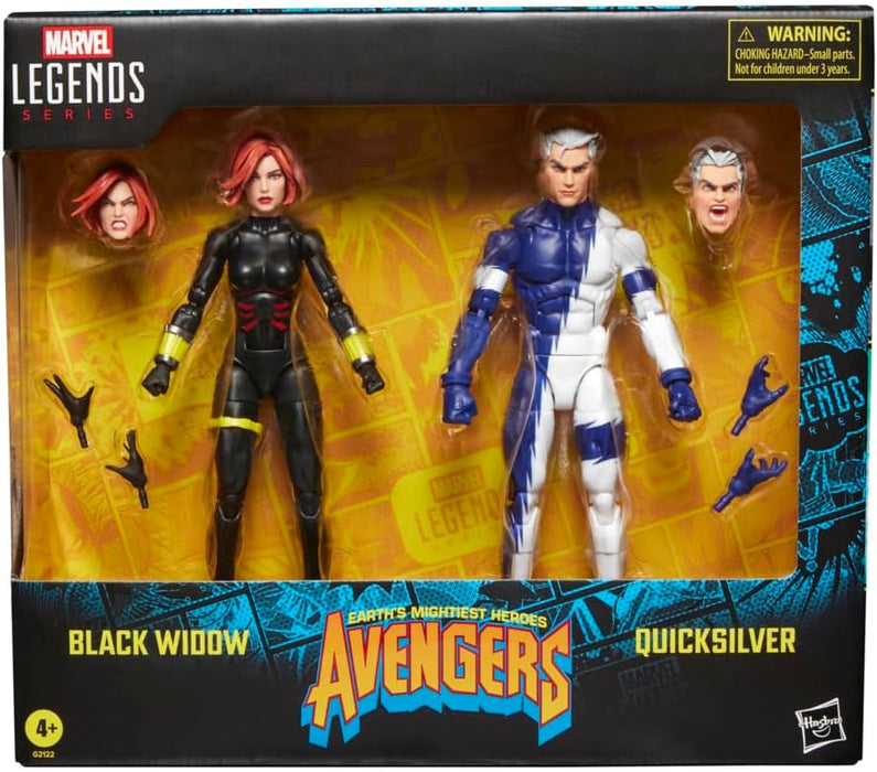 Marvel Legends Series Earth's Mightiest Heroes Avengers Black Widow & Quicksilver Action Figure