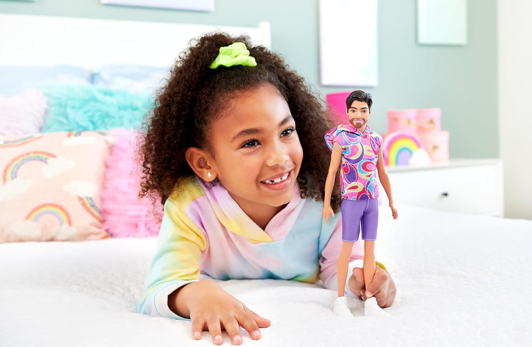 Barbie Fashionistas Pink Top & Purple Shorts Boy Doll
