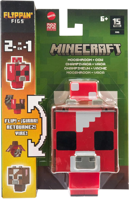 Minecraft Mooshroom + Cow Flippin Figure