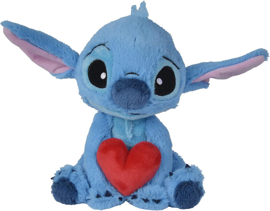 Stitch - 25cm Stitch Holding Heart Plush