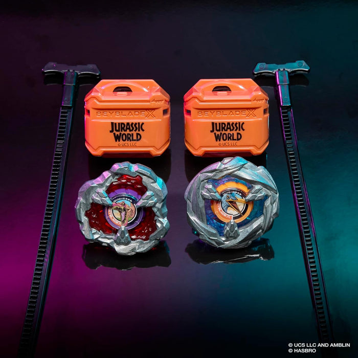 Beyblade X Jurassic World - Spinosaurus Attack Type & Quetzalcoatlus Defense Type Set