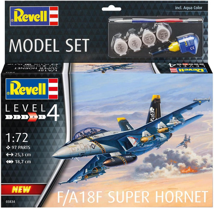 REVELL 63834 - F/A-18F Super Hornet 1:72 Scale Model Set
