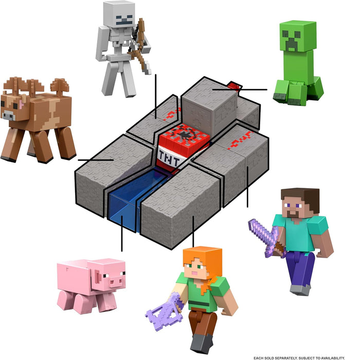 Minecraft - Redstone Skeleton 3.25" Core Figure