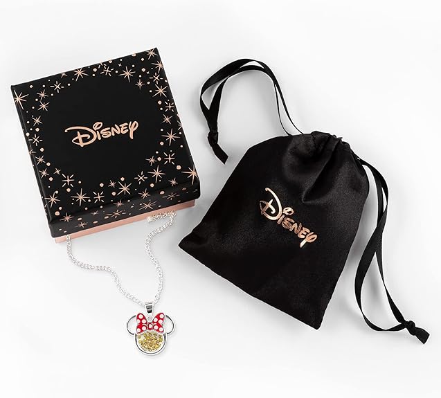 Disney Minnie Silver Plated Brass November Birthstone Necklace