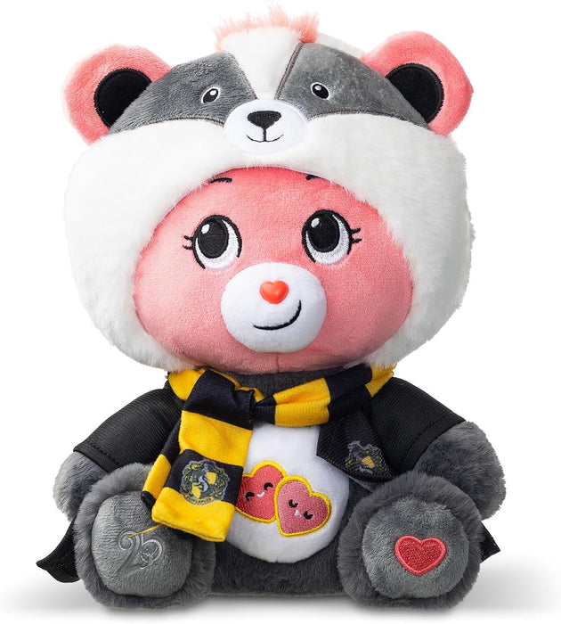 Care Bears X Harry Potter Love-A-Lot Bear X Hufflepuff Hoodie Mascot 30cm Plush