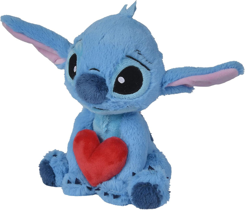 Stitch - 25cm Stitch Holding Heart Plush